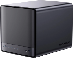Mini PC NAS MINISFORUM N5 Pro avec AMD Ryzen AI 9 HX Pro 370, 32 Go de RAM et SSD 128 Go