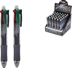 Porte‑mine 0,7 mm et stylo bille quatre couleurs