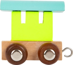 Petit wagon coloré Small Foot pour circuit de train en bois