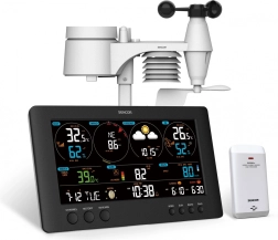 station météo Wi‑Fi professionnelle avec grand écran LCD 21,4 cm