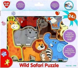 Puzzle en bois Safari pour enfants