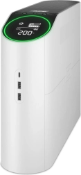 Onduleur de secours APC Back-UPS Pro 2200VA pour le jeu, 230 V, onde sinusoïdale pure, LCD, blanc, Schuko