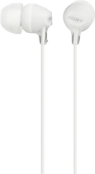 Écouteurs Sony MDR-EX15AP avec microphone, blancs