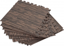 Tapis en mousse motifs bois 50x50cm 12 pièces BESTWAY