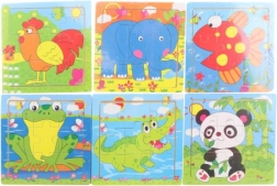 Puzzle en bois crocodile 9 pièces