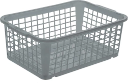 Panier empilable en plastique KEEEPER gris 30 × 20 × 11 cm