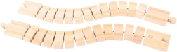 Rail en bois flexible 2 pcs BIGJIGS RAIL