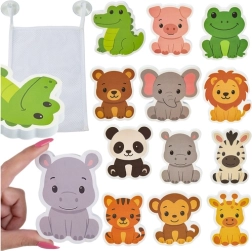 Animaux en mousse pour le bain avec organisateur Kruzzel