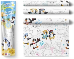 Nappes à colorier 3 pcs - Pingouins joyeux