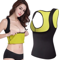 Débardeur d’entraînement en néoprène pour femmes pour maigrir – Noir
