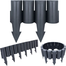 Palissade de jardin graphite 25 cm