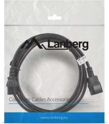 Lanberg câble d’extension d’alimentation IEC 320 C13–C14, 3 m, noir