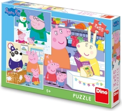 Puzzle PEPPA PIG – après-midi joyeux 3×55 pièces