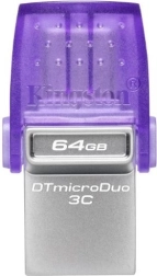 Clé USB Kingston DataTraveler microDuo 3C 64 Go USB‑A/USB‑C
