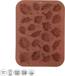 Moule en silicone ORION feuilles d'automne – Marron