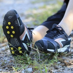 Crampons antidérapants pour chaussures avec pointes en métal, TPE élastique, taille 42–48