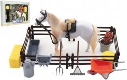 Set de soins pour cheval avec enclos et accessoires