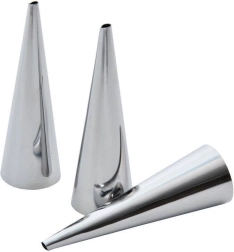 Lot de moules en acier pour cornets, 3 pcs