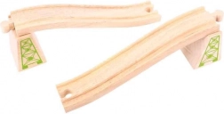 Voies surélevées avec piliers 2 pcs Bigjigs Rail