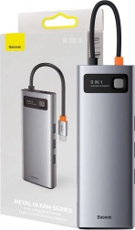 Hub polyvalent Baseus Metal Gleam Series 9v1