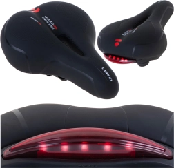 Selle de vélo sportive en mousse avec lumière LED