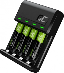 Chargeur VitalCharger + 4x piles rechargeables AAA 800 mAh