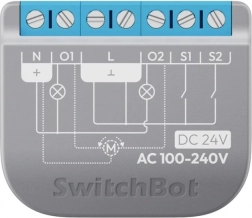 relais intelligent bi-canaux SwitchBot Relay Switch 2PM avec prise en charge Matter et mesure de consommation