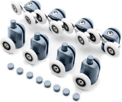 Roulettes pour porte de douche coulissante, lot de 8 pièces