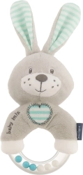 Hochet en peluche pour enfants Baby Mix lapin menthe