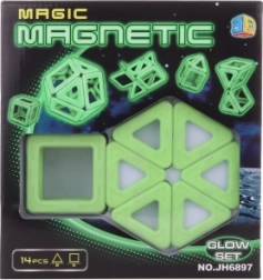 Jeu de construction magnétique Magique Ensemble lumineux