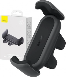 Support de téléphone pour voiture Baseus Steel Cannon noir