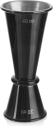 Jigger de bar en acier inoxydable BLACK 20/40 ml