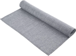 Chemin de table en polyester 140 × 40 cm – Gris clair