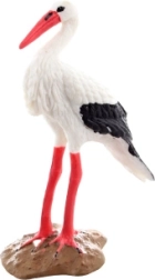 Cigogne en plastique – figurine réaliste pour enfants et décoration