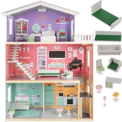 Maison de poupées Kruzzel Grande maison de poupées 114 cm 114 cm