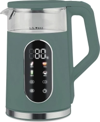 Bouilloire électrique à température réglable 1,7 l 2200 W verte