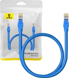 Câble Ethernet rond BASEUS RJ45 Cat6 0,5 m bleu