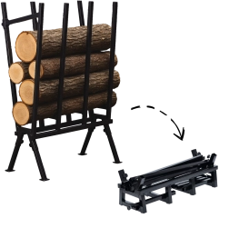 Chevalet pliable en acier pour couper le bois 81 × 37 × 103 cm