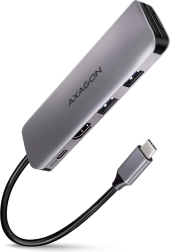 axagon hmc-5 hub usb-c 5-en-1 avec hdmi 4k, 2x usb-a, lecteur sd/microsd et pd 100 w