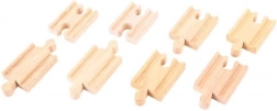 Connecteurs de rails en bois 7 cm (8 pcs) BIGJIGS RAIL