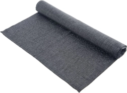Chemin de table en polyester 140 × 40 cm – Gris foncé
