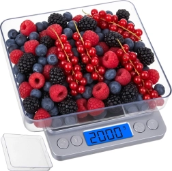 Balance de cuisine numérique 2 kg RUHHY avec LCD et 2 bols