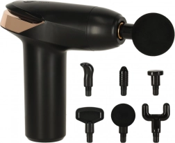 Pistolová pistolet de massage mini LED 6-en-1