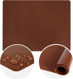 Tapis de travail en silicone pour pâte 60 × 50 cm orange