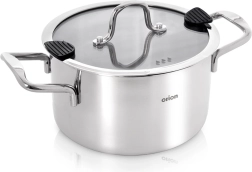 Casserole en acier inoxydable avec couvercle VENICE 24 cm, 6,2 l