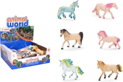 Figurine cheval 13 cm - 1 pièce – Assortiment de chevaux et de licornes colorés