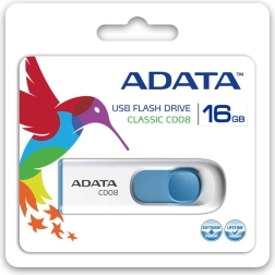 Clé USB ADATA 16 Go USB 2.0 blanc et bleu