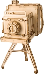 RoboTime puzzle 3D en bois appareil photo historique