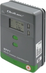 régulateur de charge solaire mppt 20 a 12/24 v avec lcd et 2× usb