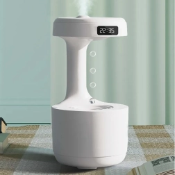 Humidificateur d’air antigravité avec écran LED et veilleuse 800 ml